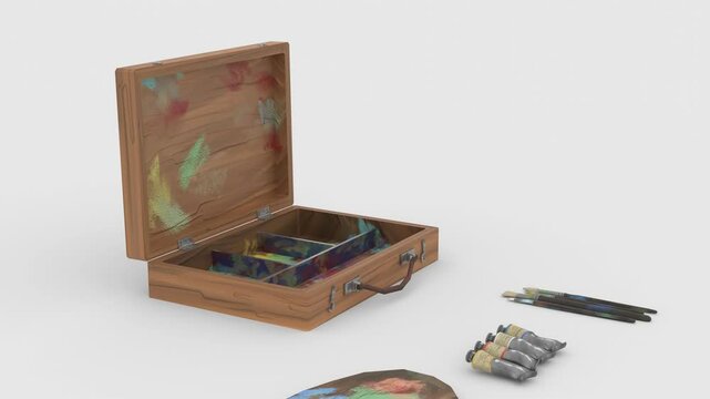 painting props set box