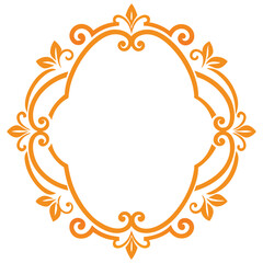 Decorative Frame Border Design with Ornament, Easily Editable Vector File MiLon Graphic