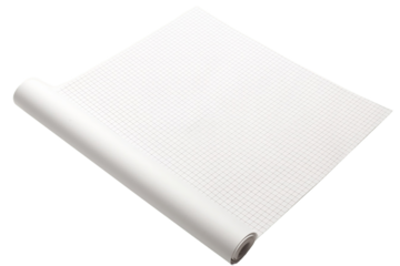 Precision Graphing Paper Isolated on Transparent Background Generative AI