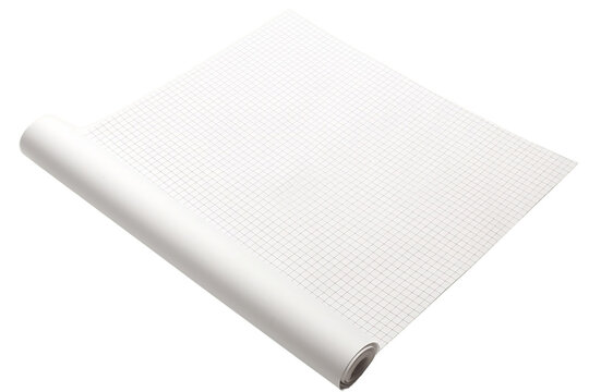 Precision Graphing Paper Isolated on Transparent Background Generative AI