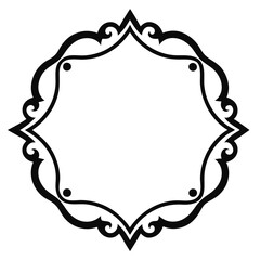 Decorative Frame Border Design with Ornament, Easily Editable Vector File MiLon Graphic