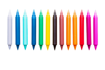 Professional Marker Set with Pure Transparent Background Generative AI