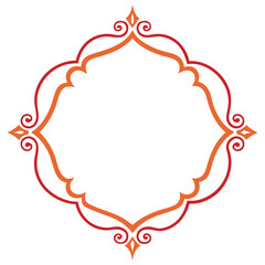 Decorative Frame Border Design with Ornament, Easily Editable Vector File MiLon Graphic