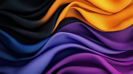 Obraz premium A collection of raw fabric swatches, including cotton and silk, displayed to emphasize natural textures and vibrant color variety.