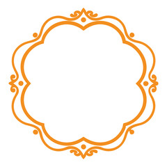 Decorative Frame Border Design with Ornament, Easily Editable Vector File MiLon Graphic