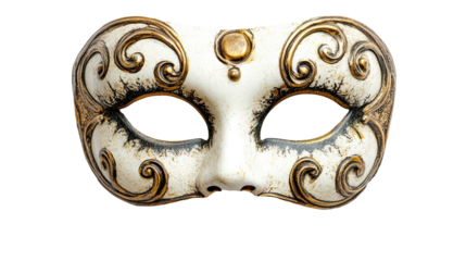 carnival mask isolated on a transparent white background