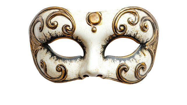 carnival mask isolated on a transparent white background