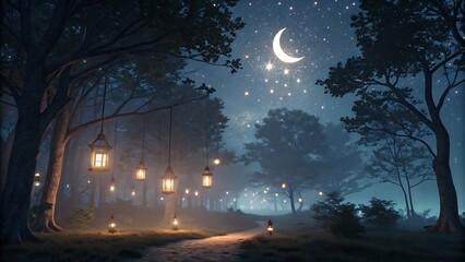 Close-Up Shot of Open Quran with Glowing Candlelight for Ramadan