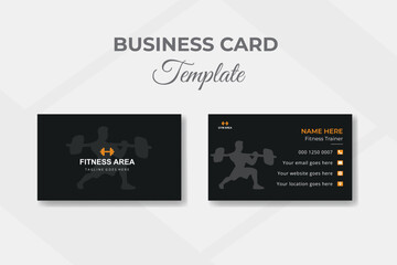 Fitness business card design