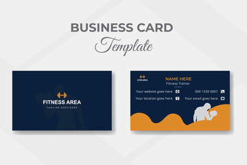 Personal Creative Trainer Business Card Template Design