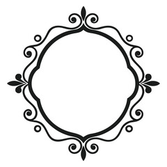 Decorative Frame Border Design with Ornament, Easily Editable Vector File MiLon Graphic