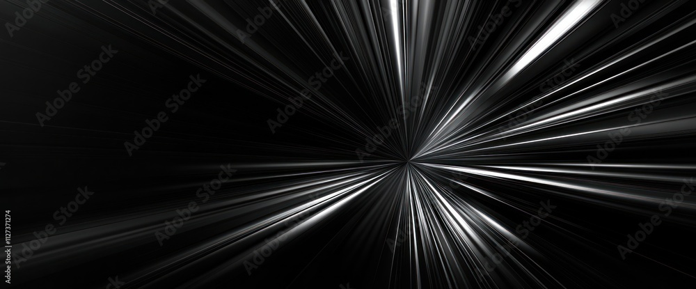 Aufkleber A dynamic abstract image showcasing light streaks converging towards a central point.