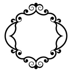 Decorative Frame Border Design with Ornament, Easily Editable Vector File MiLon Graphic