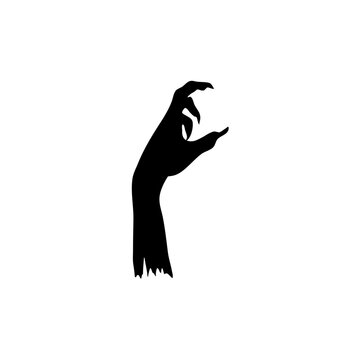 recommend clip art: Halloween zombie hand silhouette