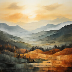 Fototapeta premium Art Image for Frames and Posters, Resolution 150 dpi, Size 120:120 Oil Painting, Watercolor, Realistic, Abstract Style, Geometric, Minimalist, Landscape, Urban, Nature, High Definition