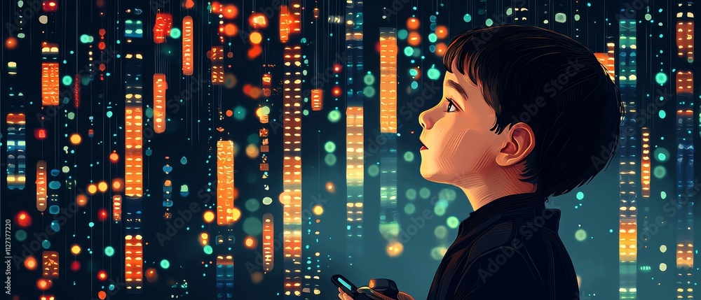 Poster alpha generation technology a child's interaction with voice assistants in a digital environment cap