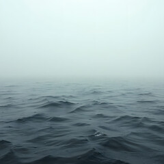 Fototapeta premium Misty ocean waves creating a calm and serene atmospheric background