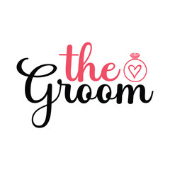 A chic and stylish bride T-shirt design featuring elegant text like 