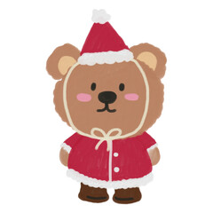 christmas teddy bear