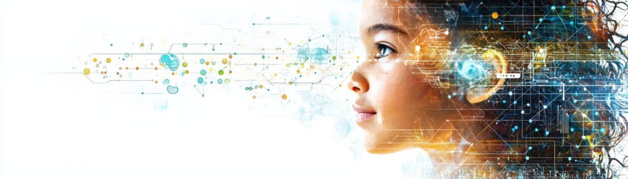 A Generation Alpha Child Engaging with Voice-Controlled Technology in a Futuristic Setting the Intersection of Play and Innovation