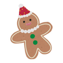 gingerbread man with ribbon