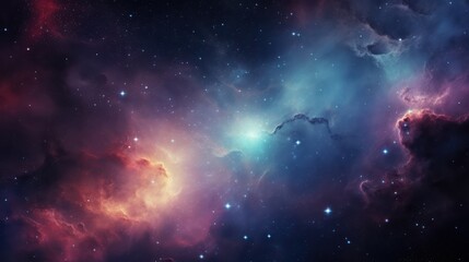 Fototapeta premium Celestial Nebula Cosmic Dust And Starscape