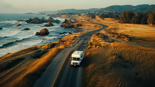 Coastal Highway Road Trip: Campervan Adventure
