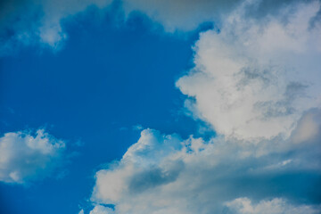 blue sky and clouds