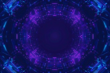 Obraz premium Futuristic vector illustration of a aqua circuit board with intricate digital tech elements, perfect for advanced technology backgrounds.