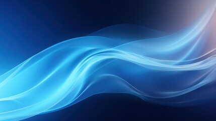 Fototapeta premium Abstract Blue Wave Design Soft Curves Background