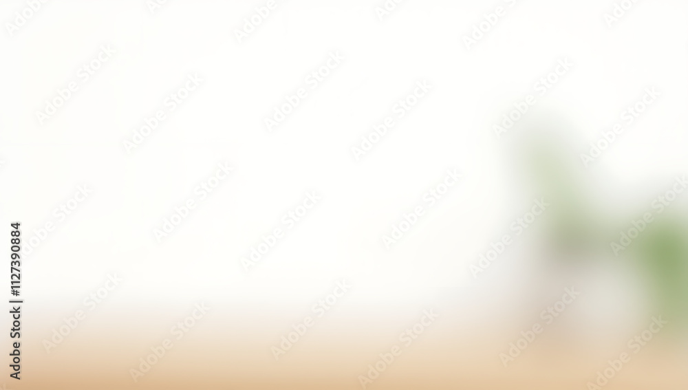 Poster A selective focus image features a wooden table top with a planter on it against a plain white background._00002_
