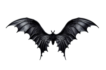 Iconic Batman Wings Isolated on Transparent Background Generative AI