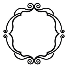 Decorative Frame Border Design with Ornament, Easily Editable Vector File MiLon Graphic