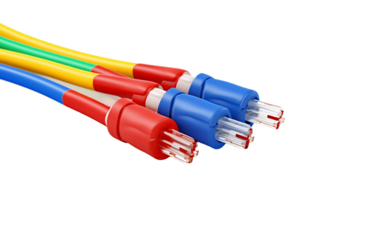 Cable Strain Isolated on Transparent Background Generative AI