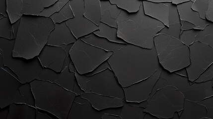 Textured Black Paper Background for Creative Projects, Black textured background concept.