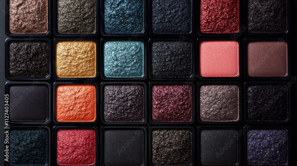 Aufkleber vibrant array of textured colors in a creative art palette for artistic expression