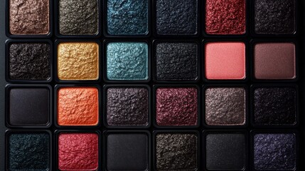 Fototapeta premium Vibrant Array of Textured Colors in a Creative Art Palette for Artistic Expression