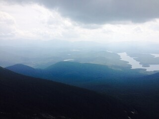 clouds over the mountains