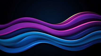 Vibrant waves of color create a dynamic abstract design