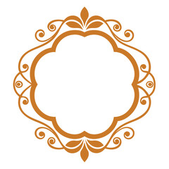 Obraz premium Decorative Frame Border Design with Ornament, Easily Editable Vector File MiLon Graphic