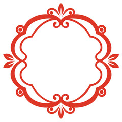 Decorative Frame Border Design with Ornament, Easily Editable Vector File MiLon Graphic