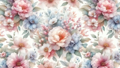 pink and white flowers created with generative AI software