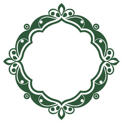 Decorative Frame Border Design with Ornament, Easily Editable Vector File MiLon Graphic