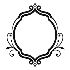 Decorative Frame Border Design with Ornament, Easily Editable Vector File MiLon Graphic