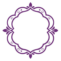 Decorative Frame Border Design with Ornament, Easily Editable Vector File MiLon Graphic