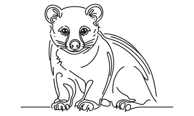 A cute cartoon illustration of a squirrel and a bear in a fun wildlife design with animals like a hippo, rhino, and elephant It’s a playful and happy drawing of wild mammals in nature