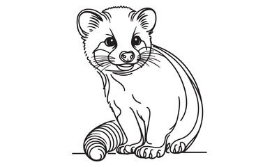 Cute cartoon panda illustration featuring black and white fur with a playful and fun character