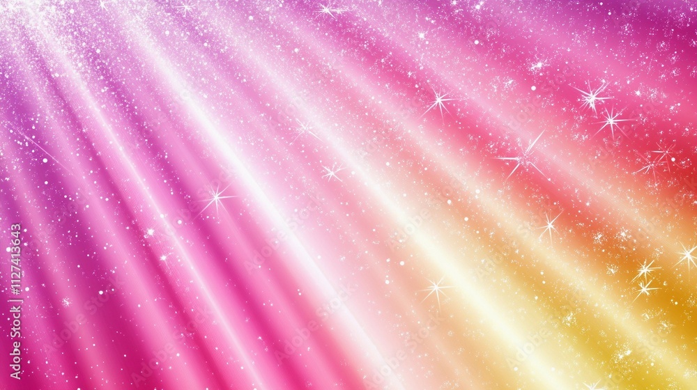 Aufkleber colorful rays of light create a vibrant atmosphere in a sparkling background