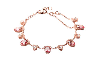 Anklet displayed on a clear transparent isolated background.