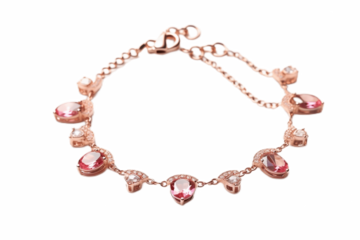 Anklet displayed on a clear transparent isolated background.